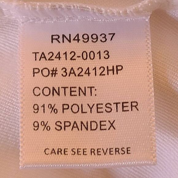 Tail Tennis Pickleball Activewear White Racerback Tank Large - Picture 10 of 12